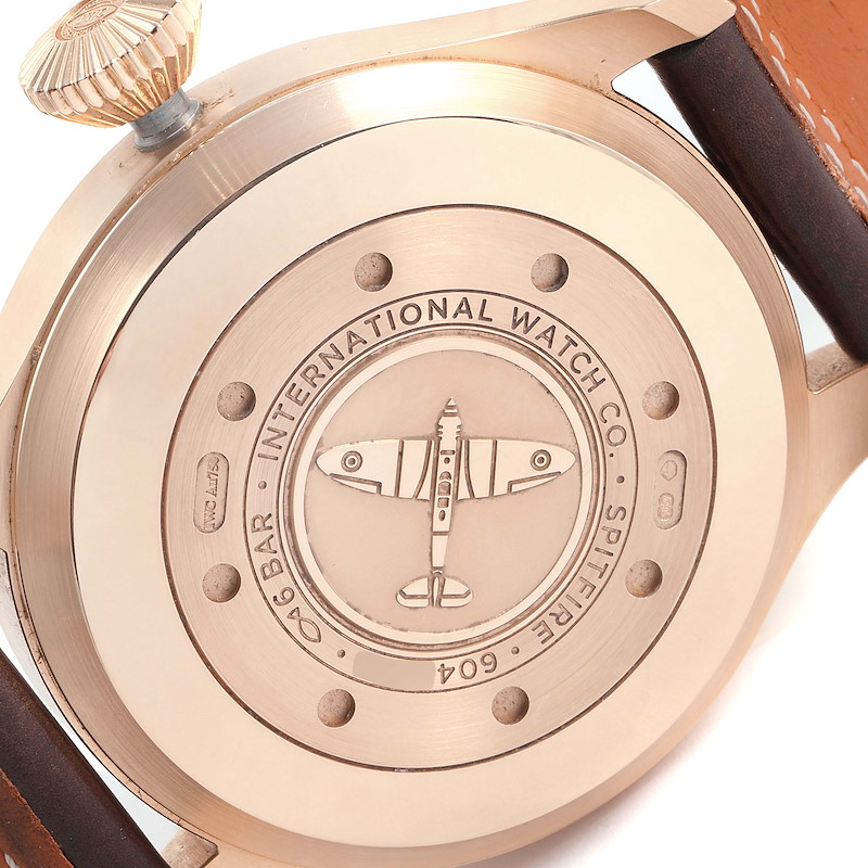 IWC Big Pilot Spitfire Slate Dial Rose Gold Mens Watch IW500917