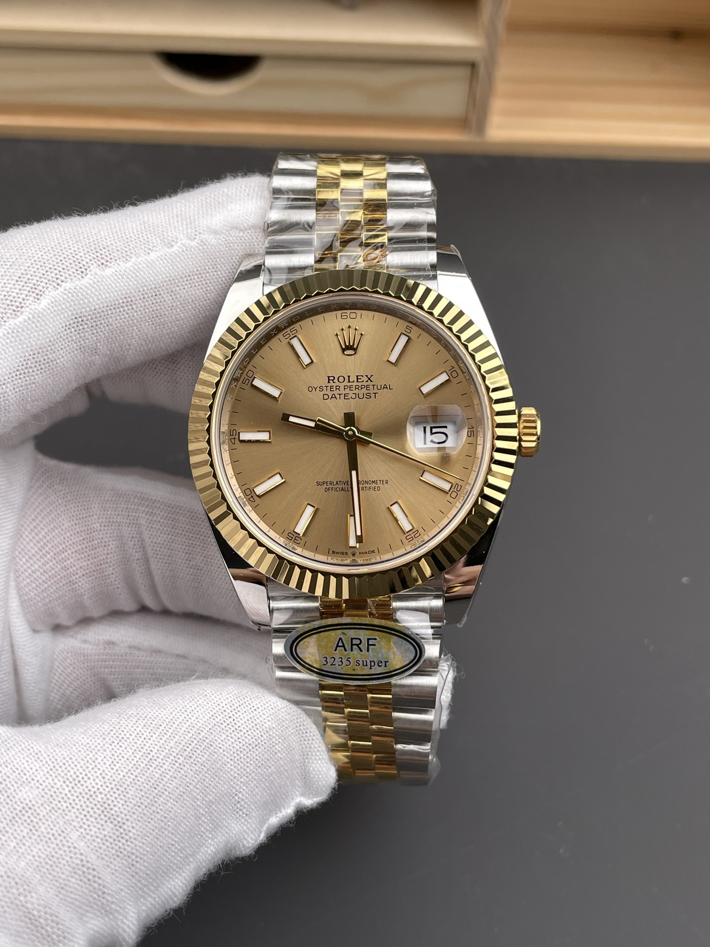 Two-Tone Champagne Dial Datejust