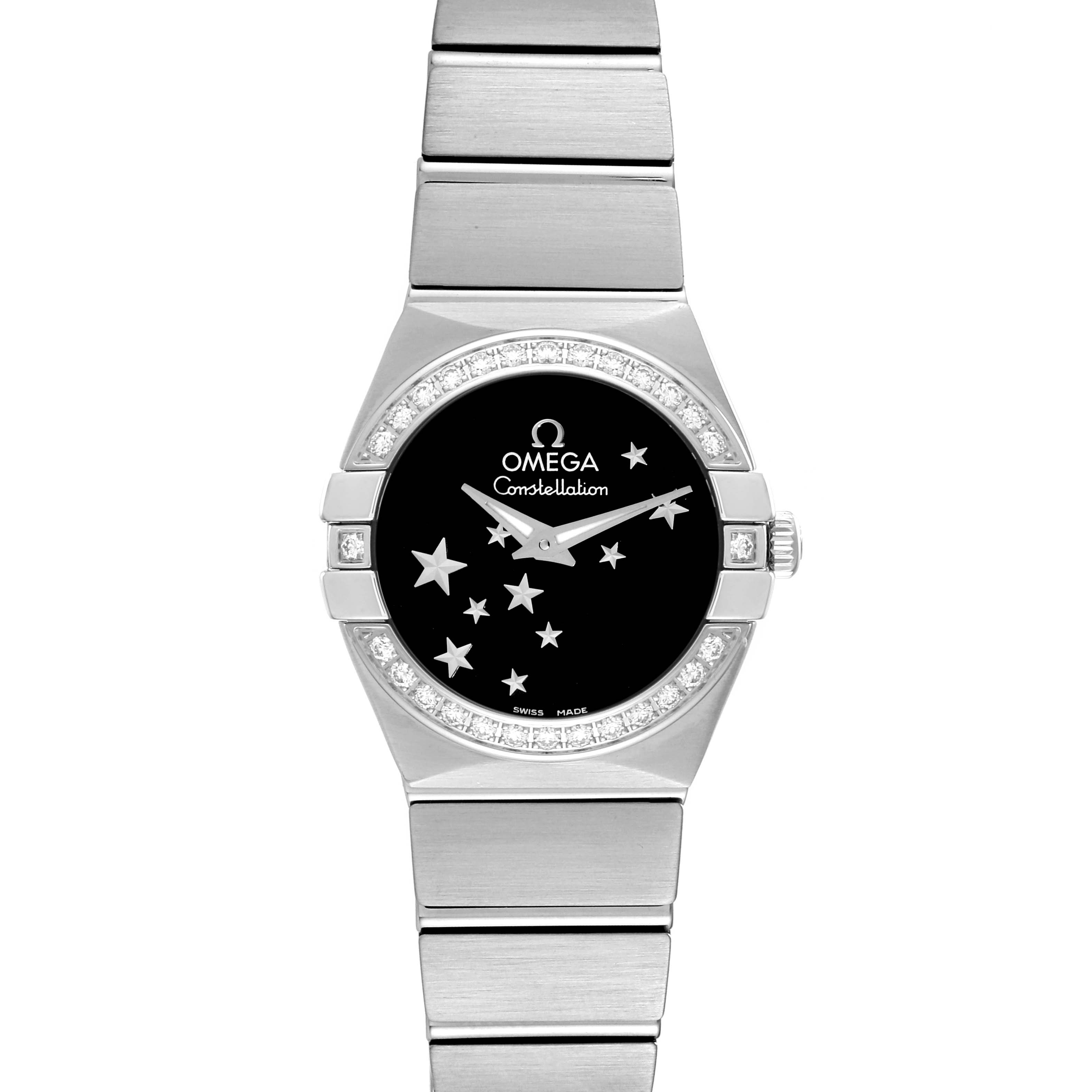 Omega Constellation Steel Diamond Ladies Watch 24.0 MM 123.15.24.60.01.001