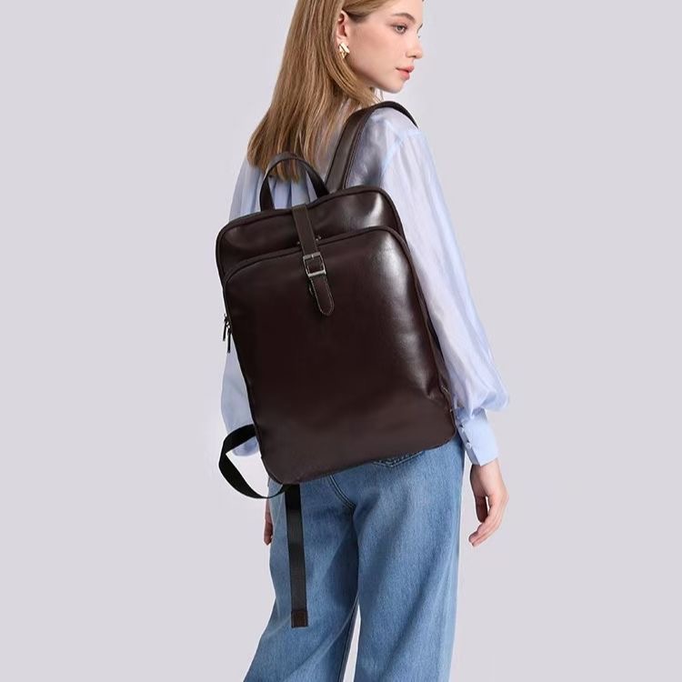 Genuine leather backpack