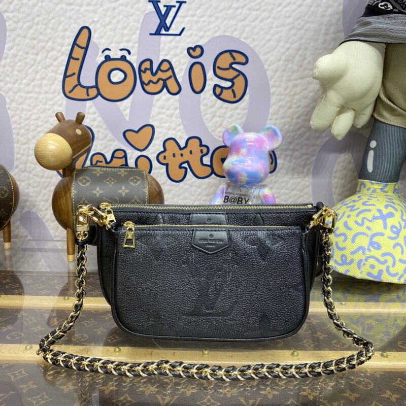 Replica Louis Vuitton Multi Pochette Accessoires Black