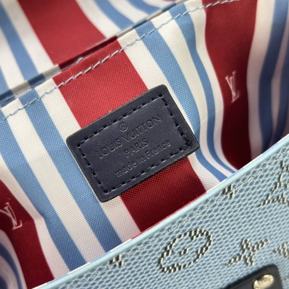 Louis Vuitton Soul Trunk Bag Monogram Blue 19Cm M15035