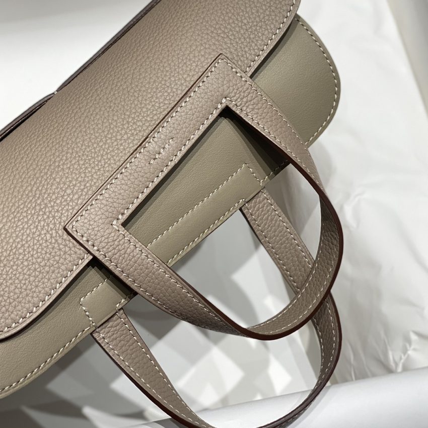 Replica Hermès Halzan Asphalt Gray