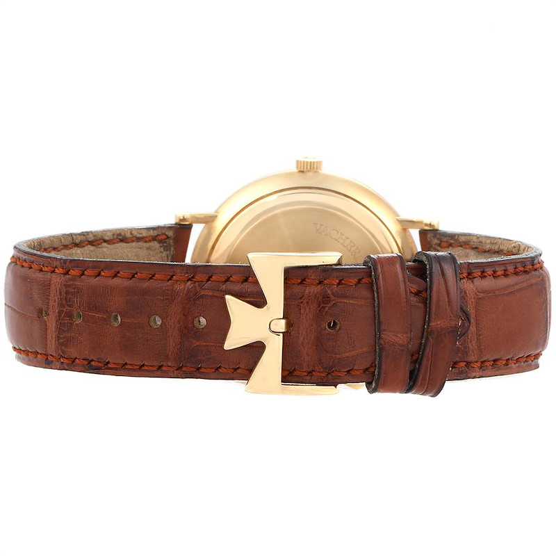 Vacheron Constantin Patrimony Yellow Gold White Dial Mens Watch 42002