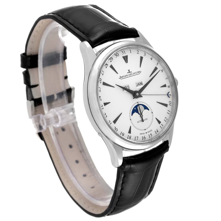 Jaeger LeCoultre Master Calendar White Gold Mens Watch Q1263520 176.3.98.S