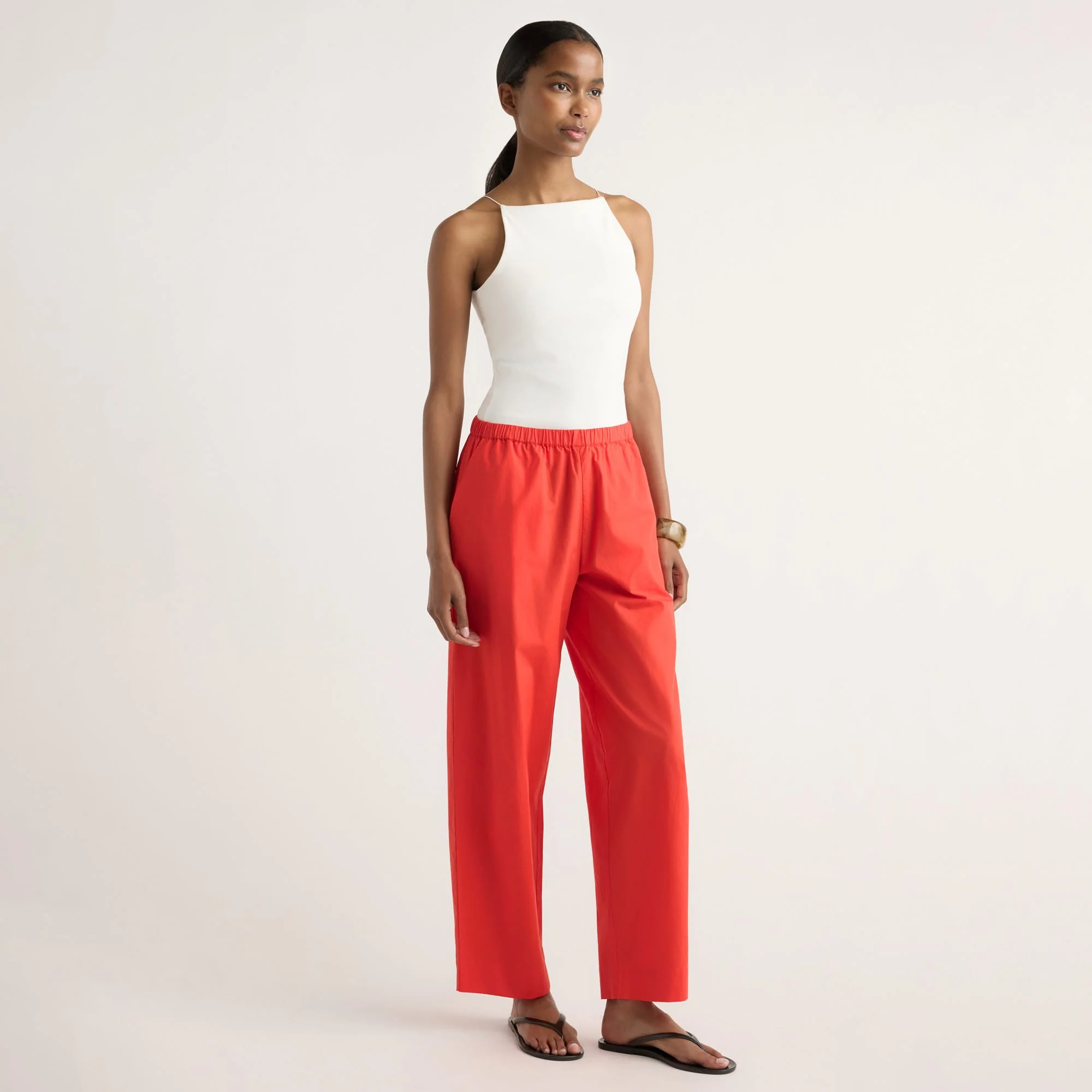 Peyton Stretch-Waist Organic Cotton Pant