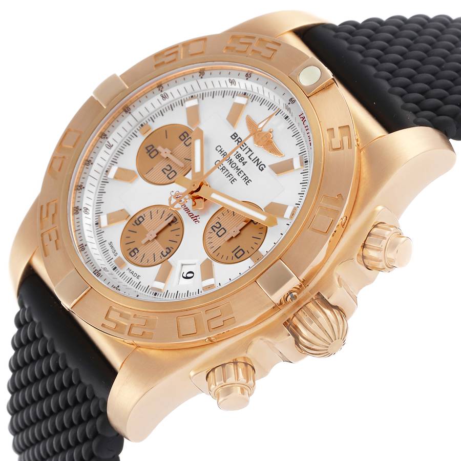 Breitling Chronomat Evolution Rose Gold Mens Watch HB0110