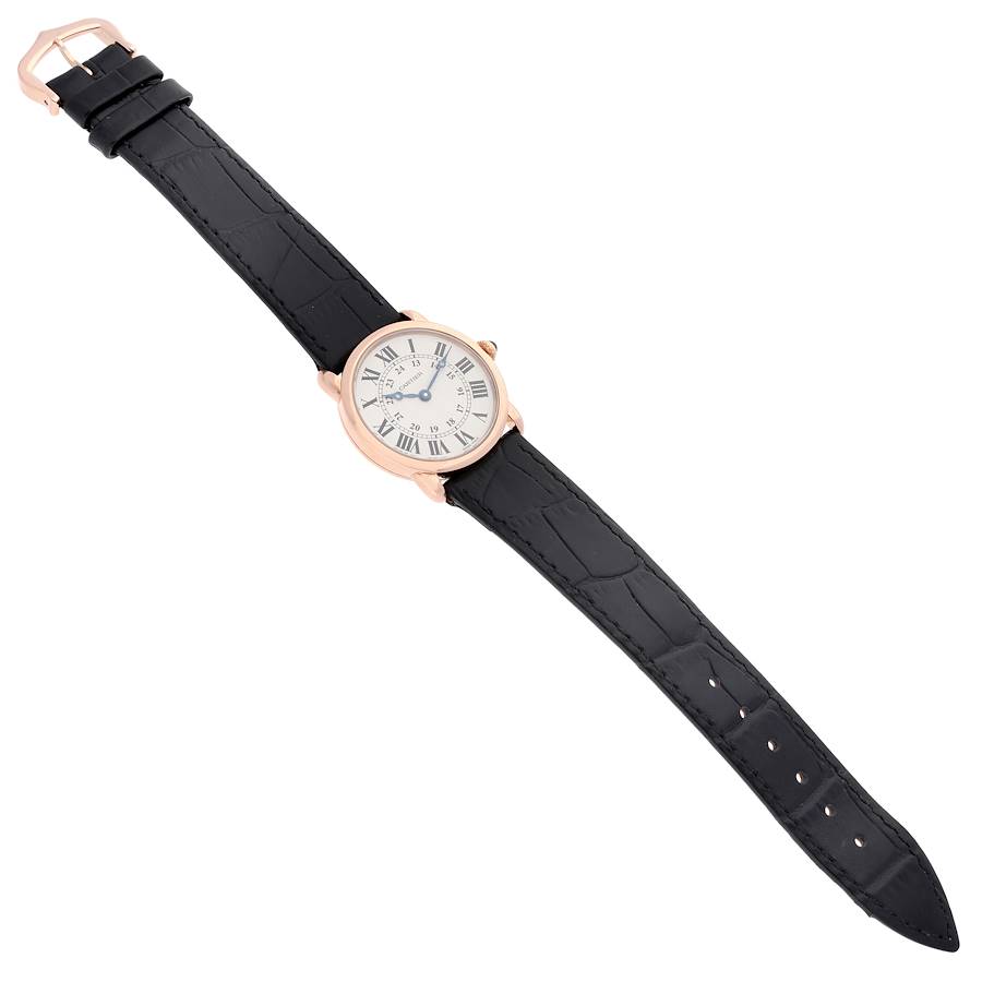 Cartier Ronde Louis Rose Gold Silver Dial Ladies Watch W6800151