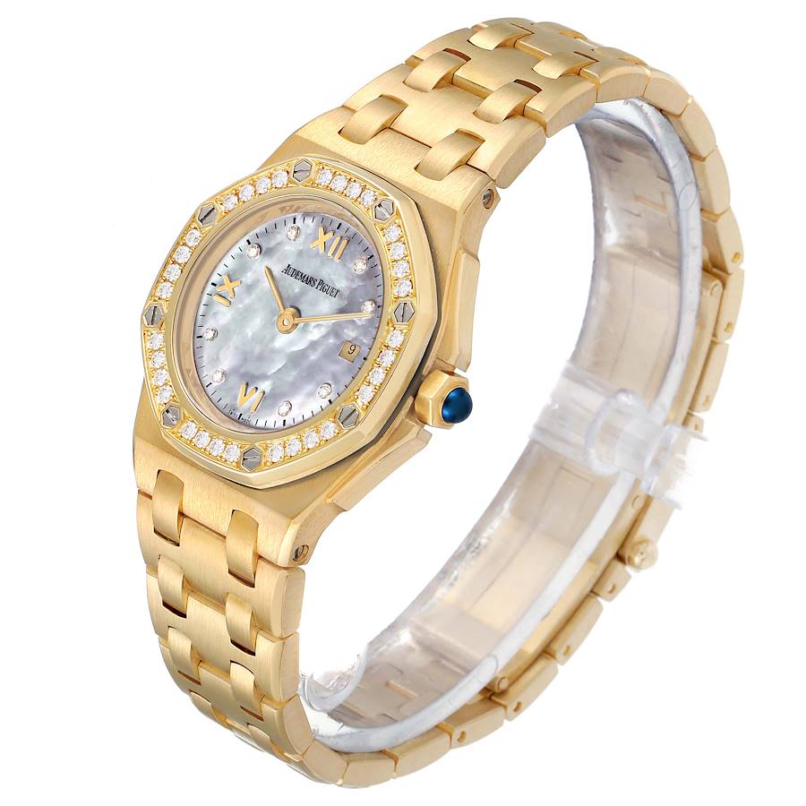 Audemars Piguet Royal Oak Offshore Yellow Gold Diamond Ladies Watch 67151BA