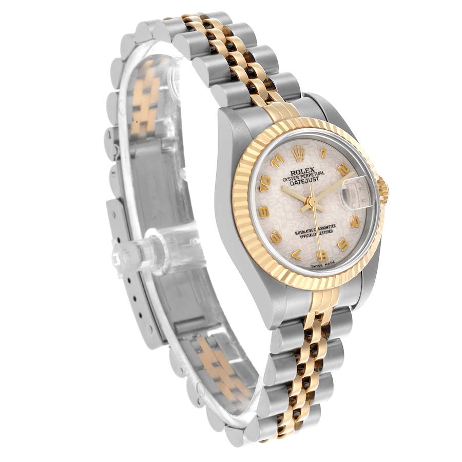 Rolex Datejust Steel Yellow Gold Ivory Anniversary Dial Ladies Watch 79173