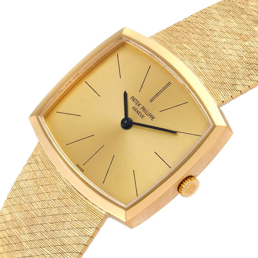 Patek Philippe Gondolo Yellow Gold Vintage Mens Watch 3528