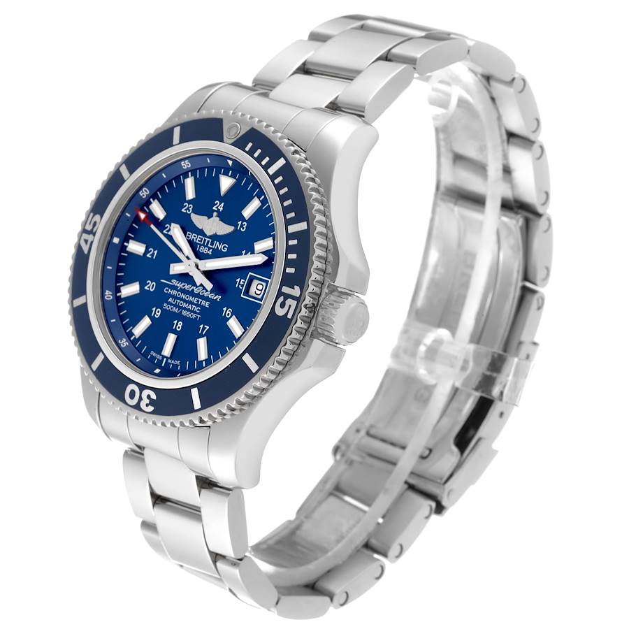 Breitling Superocean II Blue Dial Steel Mens Watch A17365