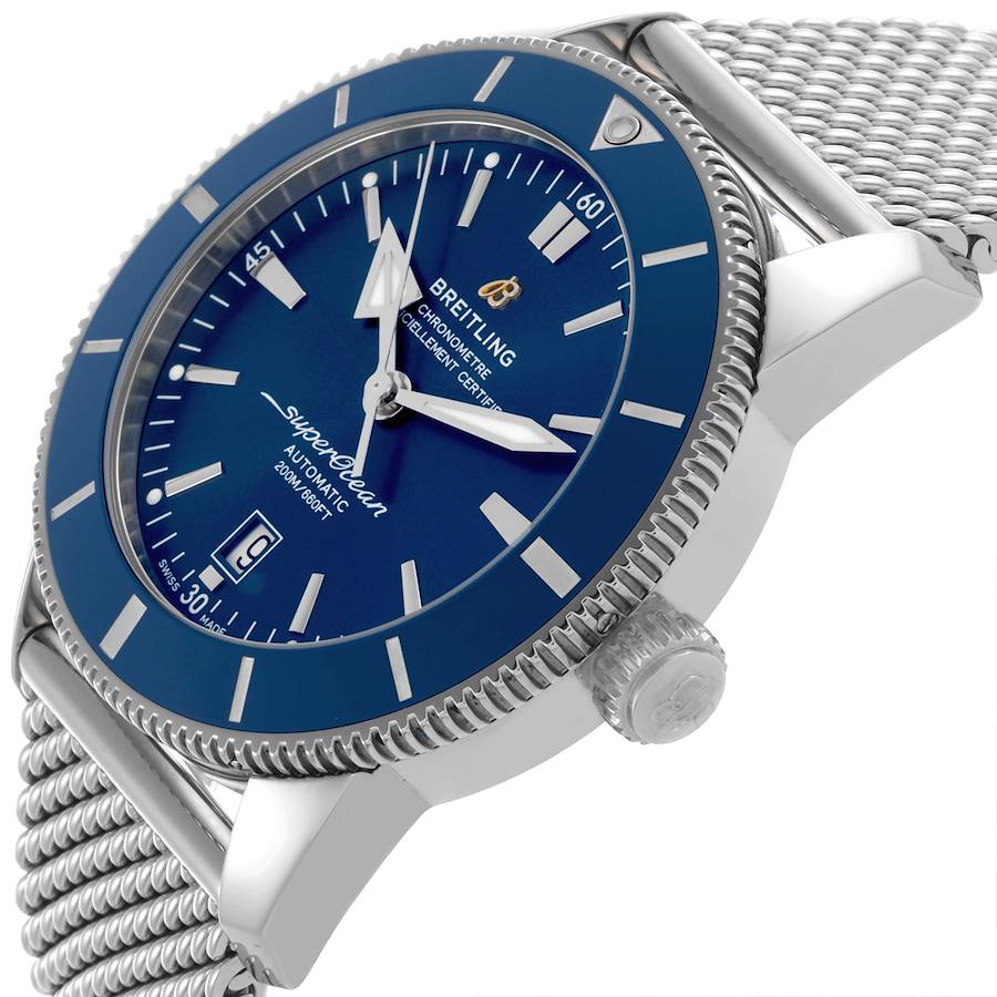 Breitling Superocean Heritage B20 46 Blue Dial Steel Mens Watch AB2020