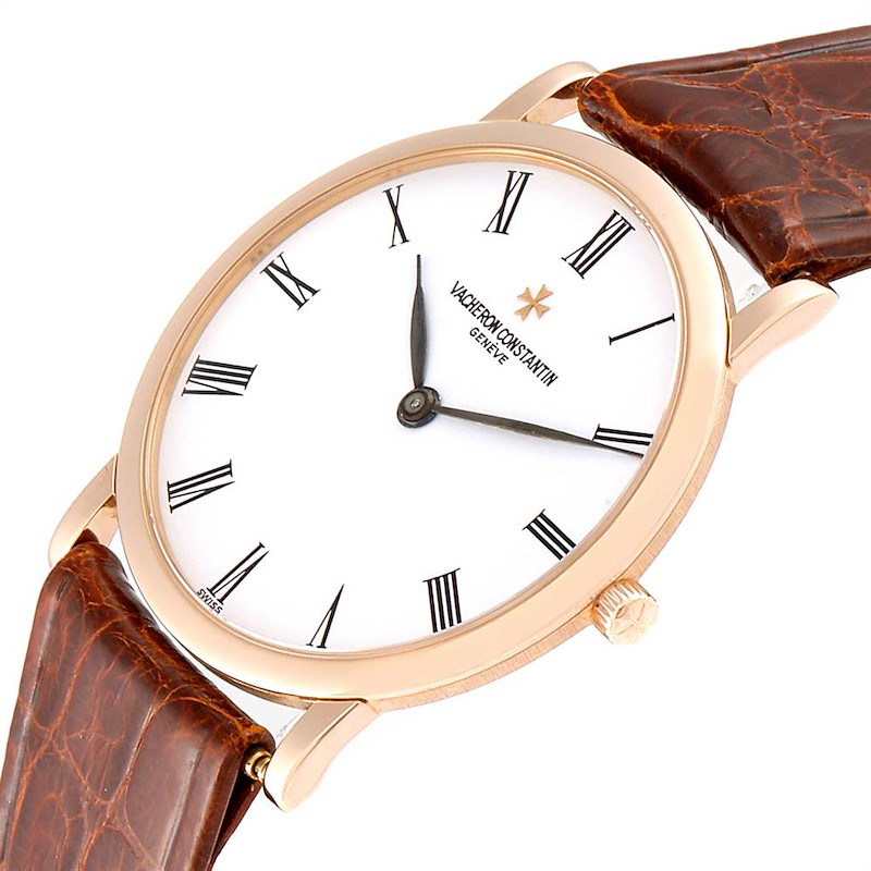 Vacheron Constantin Patrimony 18K Rose Gold Ultra Thin Mens Watch 33093