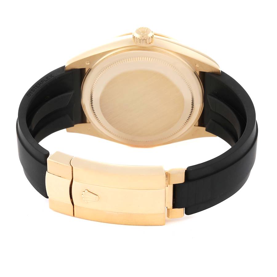 Rolex Sky-Dweller Yellow Gold Champagne Dial Oysterflex Mens Watch 326238