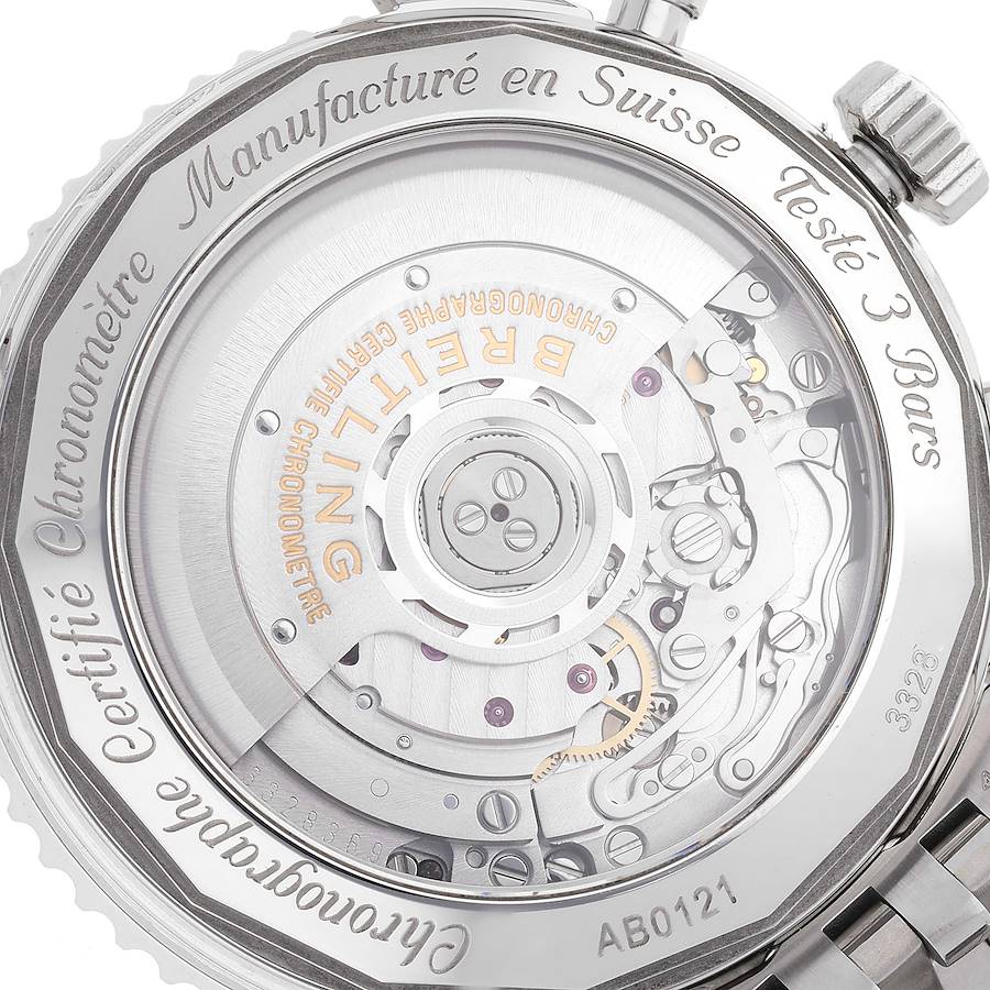 Breitling Navitimer 01 Blue Mother of Pearl Dial Steel Mens Watch AB0121
