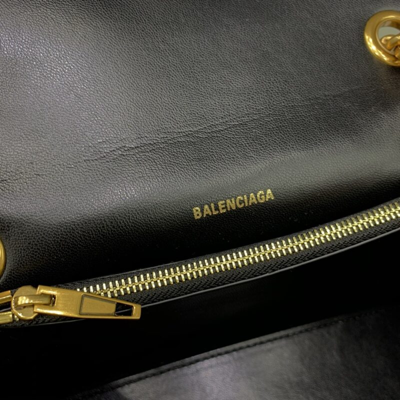 Replica Balenciaga Crush Small Black Gold