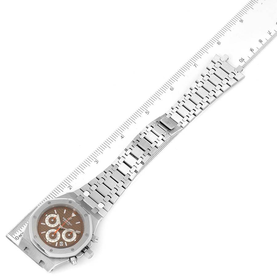 Audemars Piguet Royal Oak Brown Dial Steel Mens Watch 26300ST