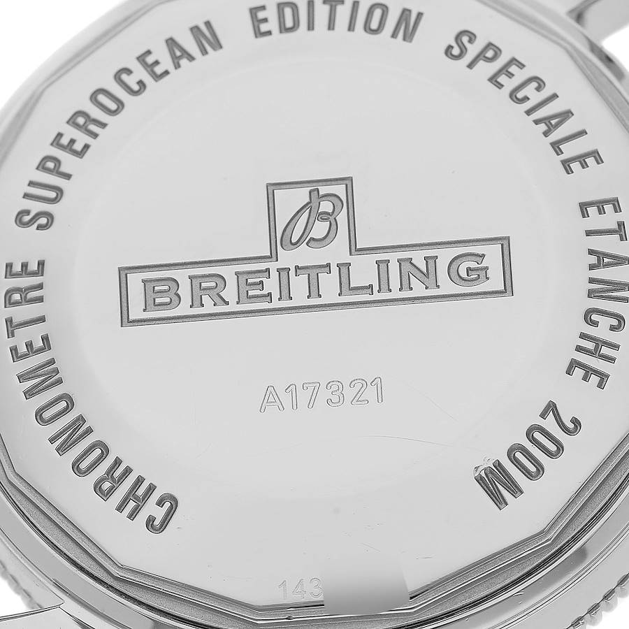 Breitling Superocean Heritage 42 Green Bezel Steel Mens Watch A17321