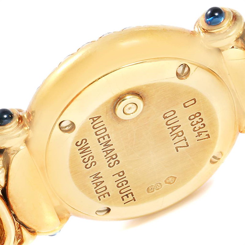 Audemars Piguet Yellow Gold MOP Diamond Sapphire Ladies Watch