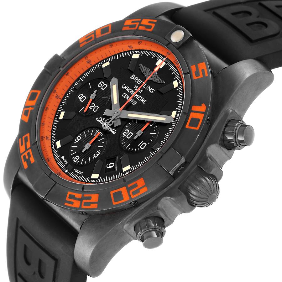 Breitling Chronomat B01 Raven Blacksteel Mens Watch MB0111