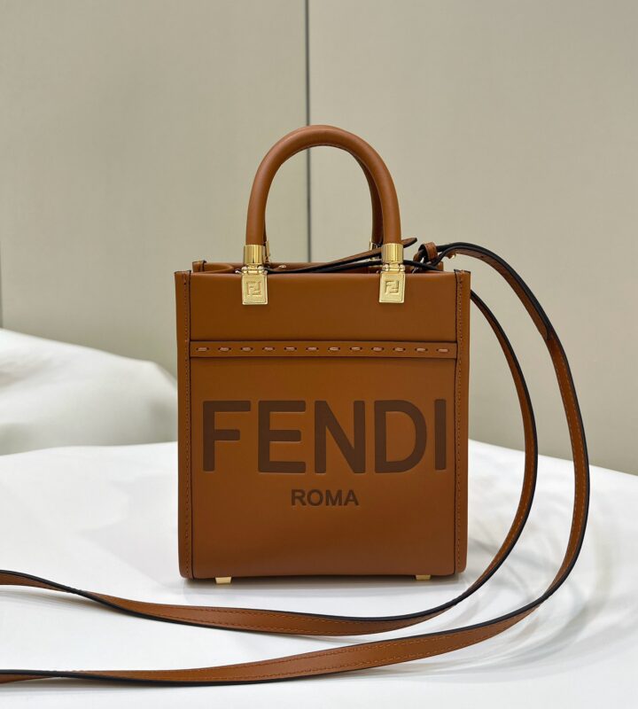 Replica Fendi Mini Tote Brown