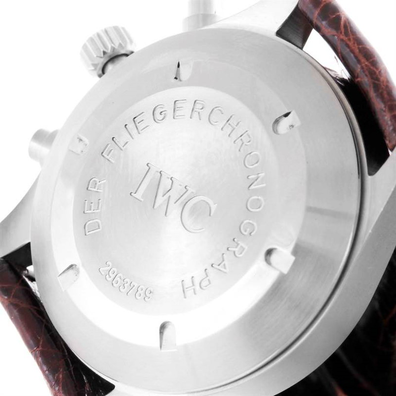 IWC Flieger Spitfire Pilot UTC Chronograph Silver Dial Watch IW325110