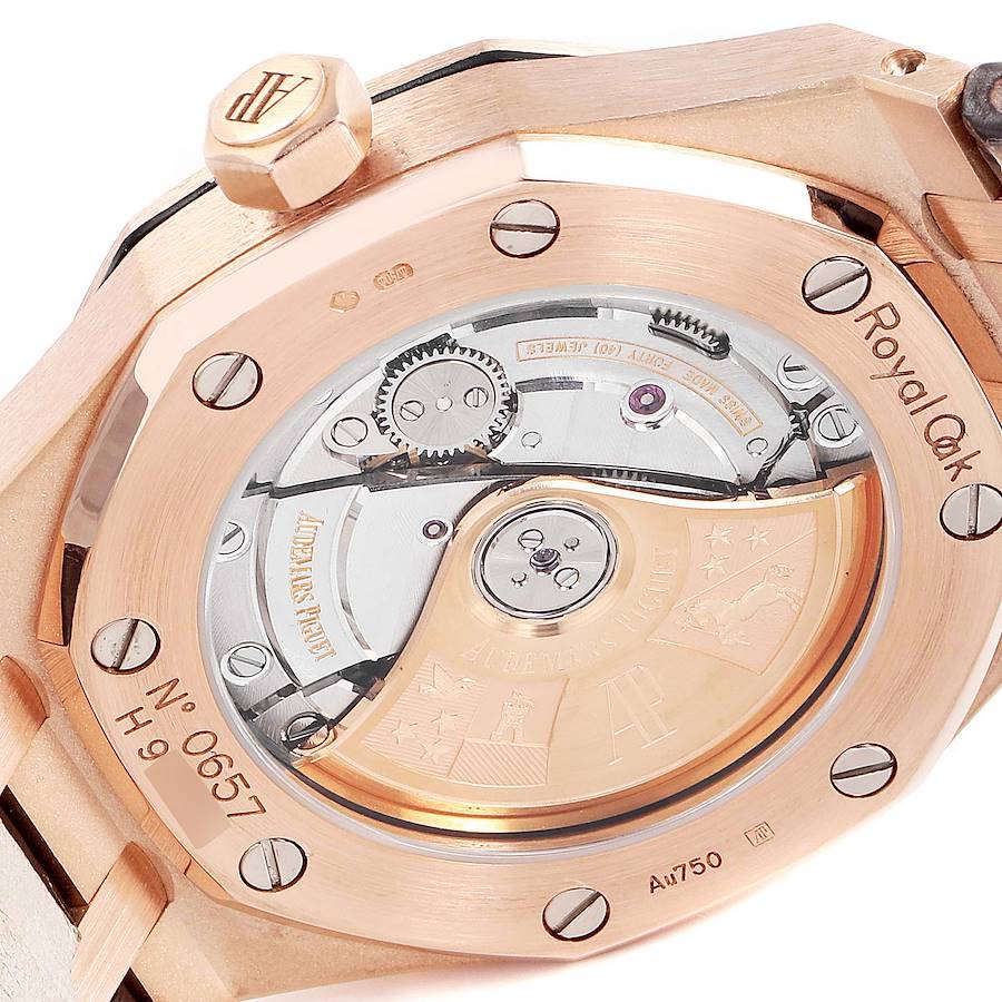 Audemars Piguet Royal Oak 37mm Midsize Rose Gold Mens Watch 15450OR