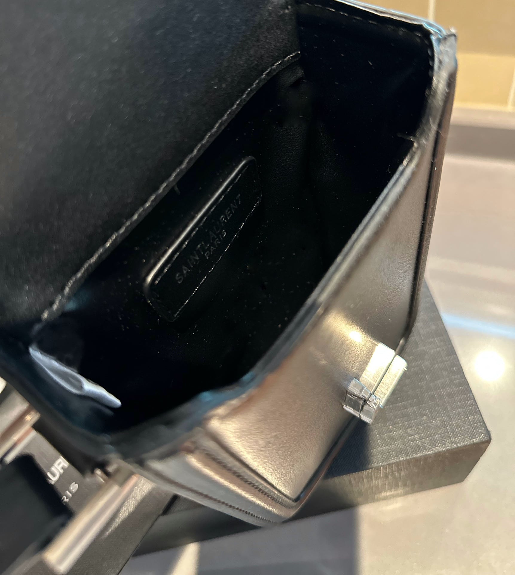 Saint Laurent Solferino Mini Bag In Smooth Leather Black 11Cm 7539630Sx0E1000