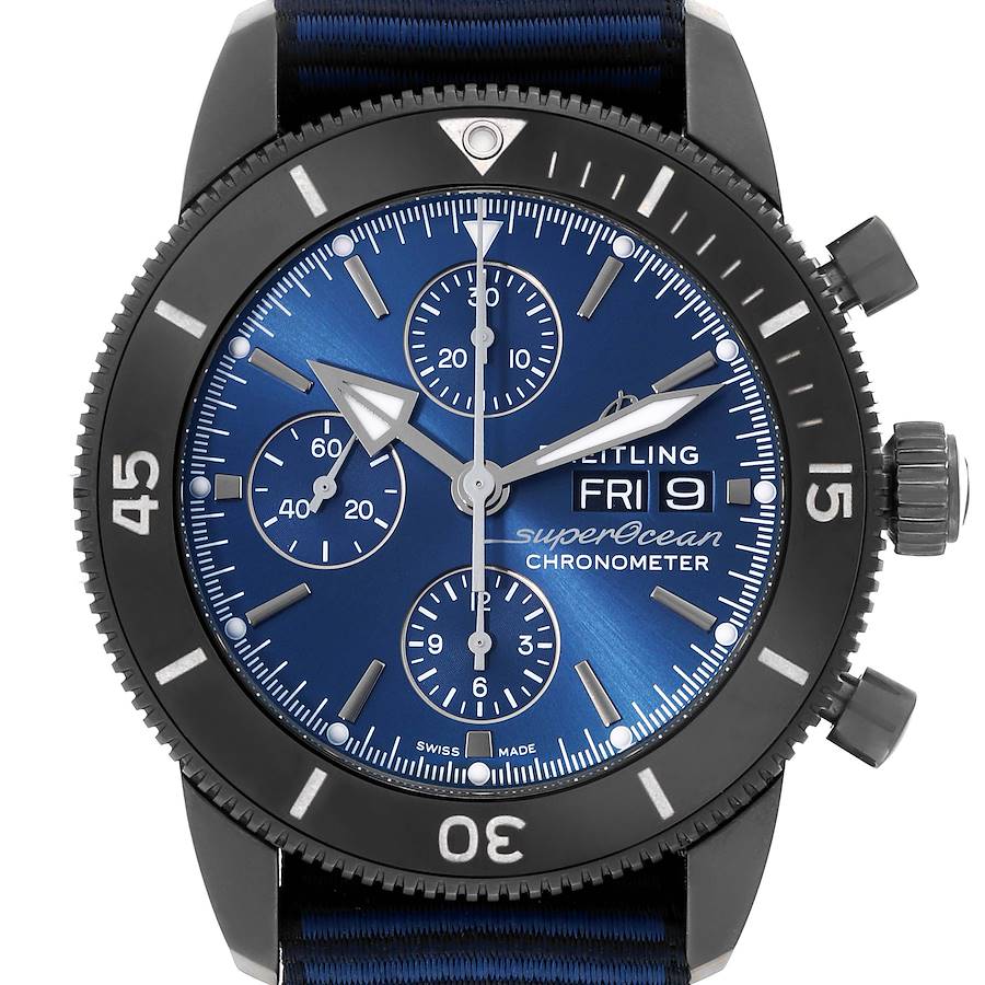 Breitling SuperOcean Heritage Chronograph DLC Steel Mens Watch M13313