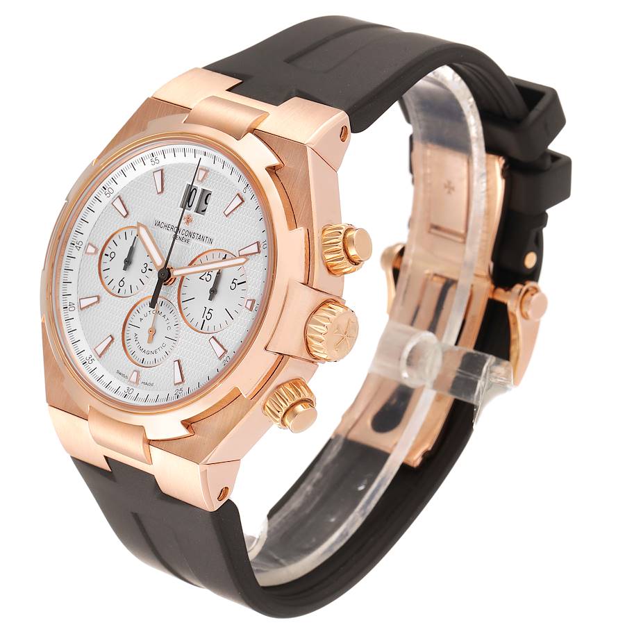 Vacheron Constantin Overseas Rose Gold Silver Dial Mens Watch 49150