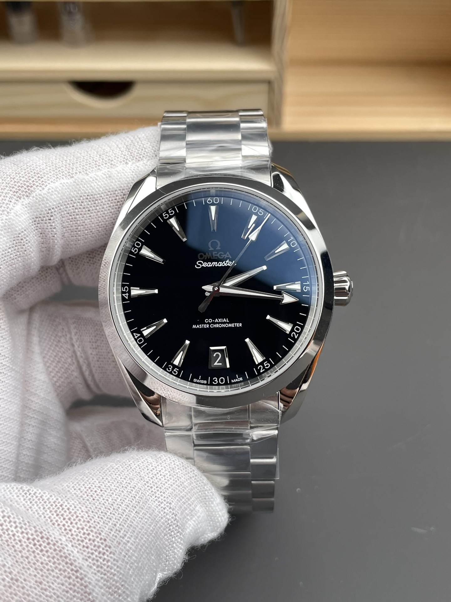 Seamaster 150, Black MOP Dial 41mm