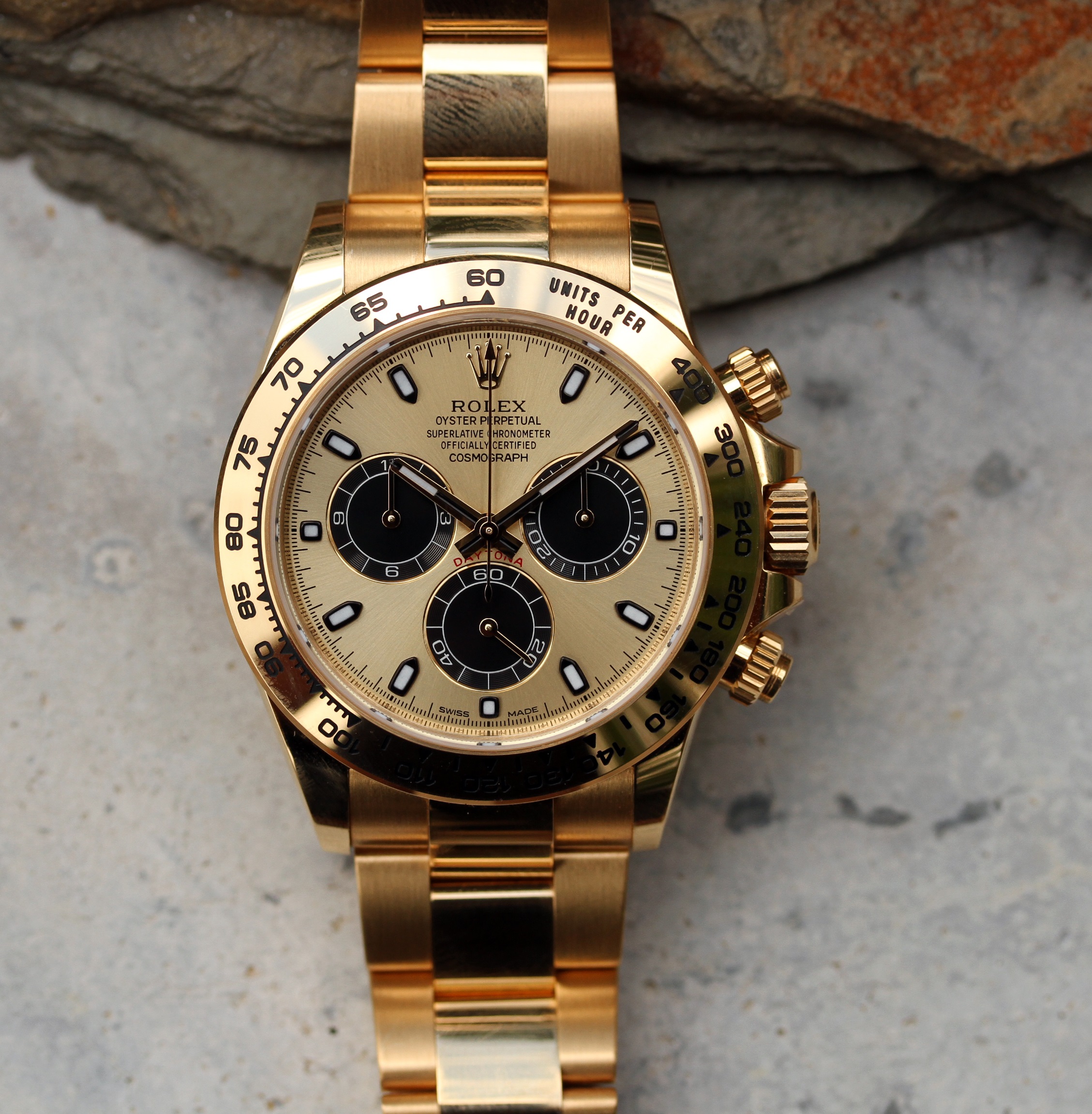 Rolex Daytona &lsquo;Pikachu&rsquo; Gold 18k Yellow Gold Oyster Steel 40 mm 116508