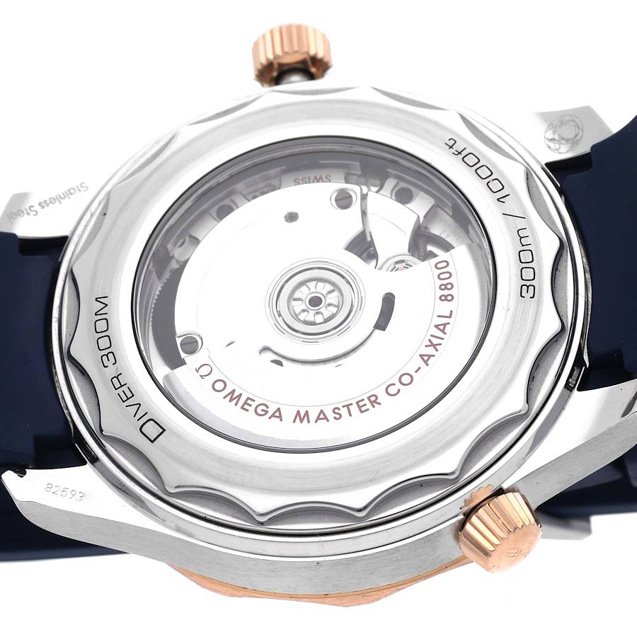 Omega Seamaster Diver 300M Steel Rose Gold Watch 210.22.42.20.03.002