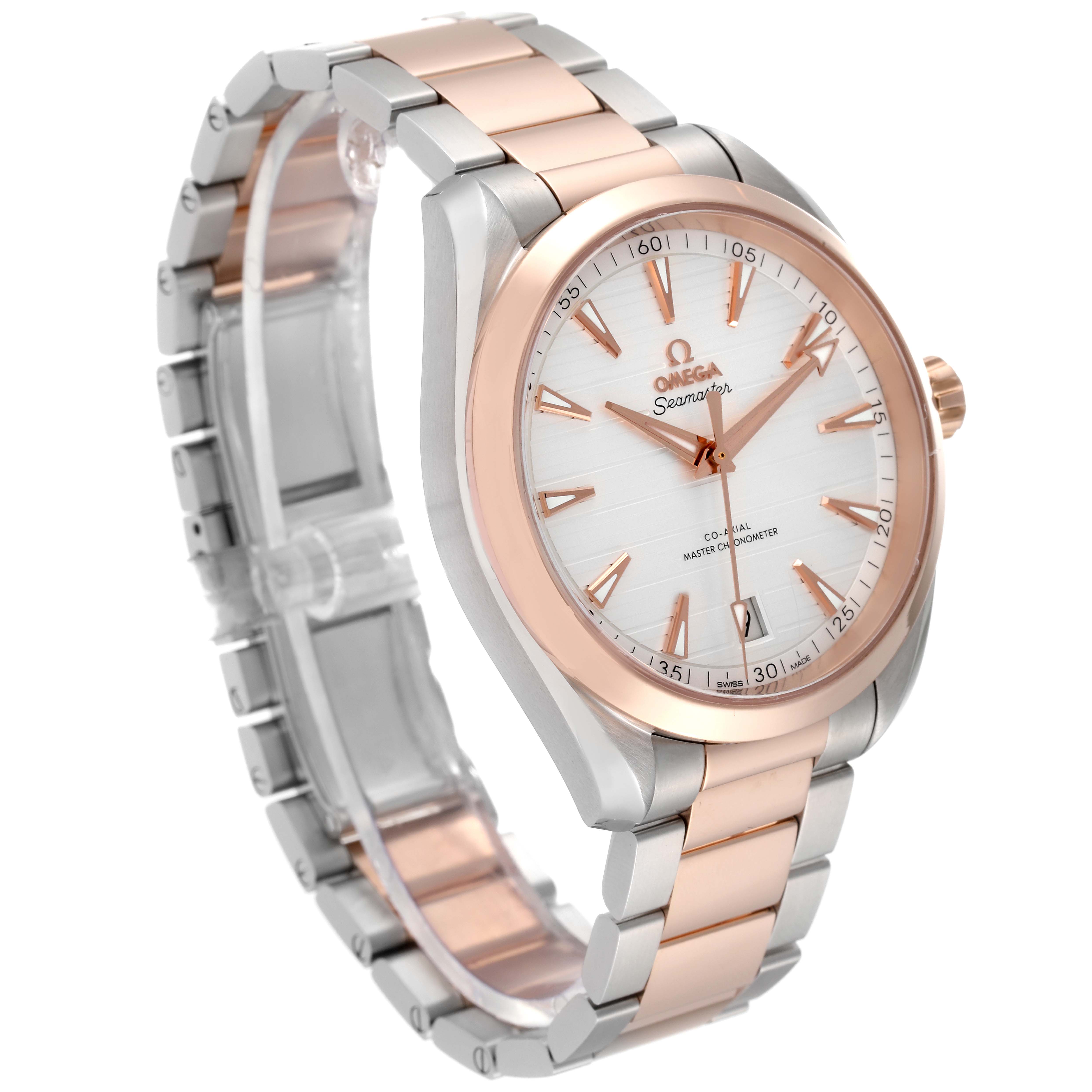 Omega Aqua Terra 41 Steel Rose Gold Mens Watch 41.0 MM 220.20.41.21.02.001