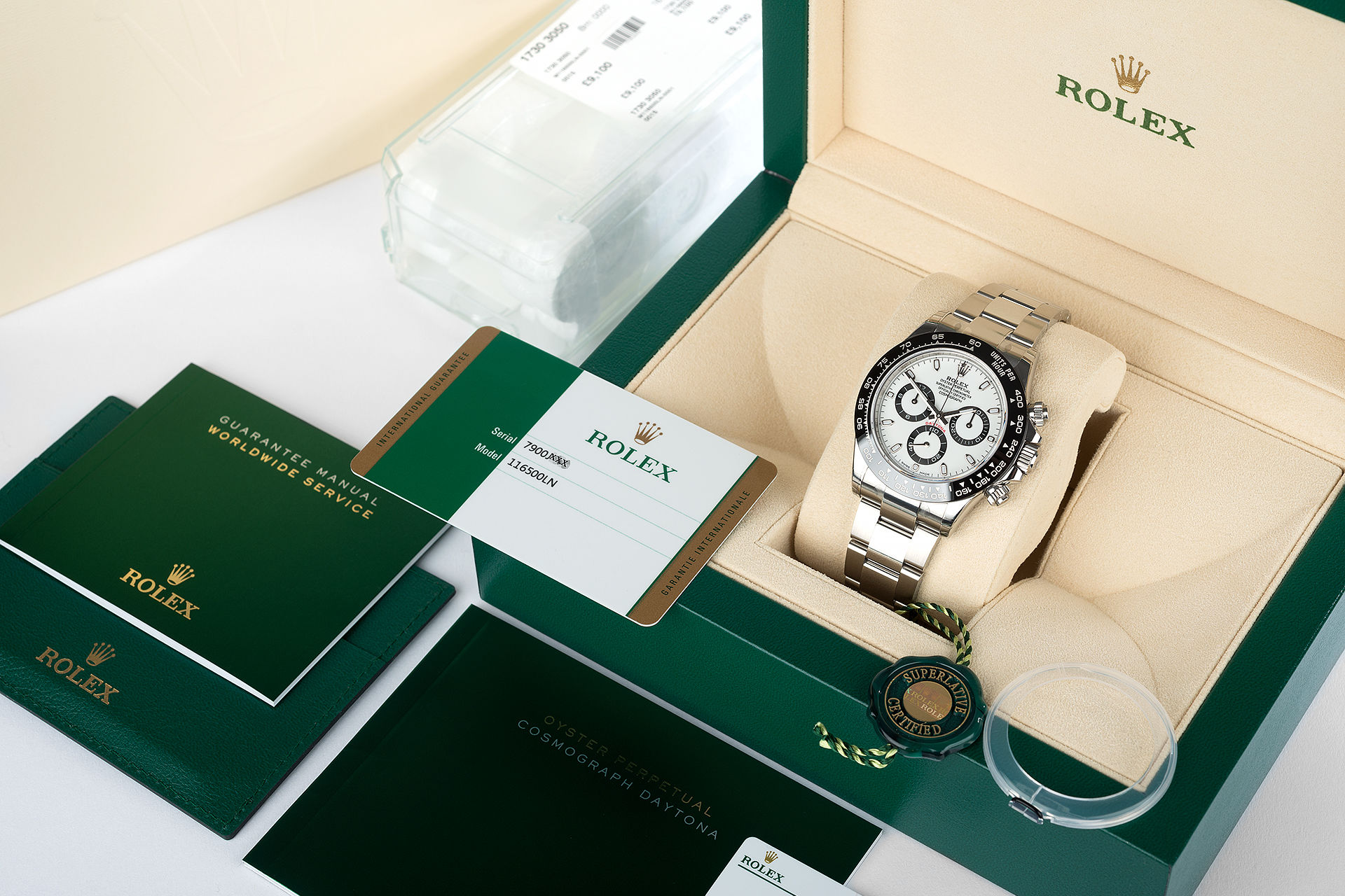 Rolex Cosmograph Daytona Panda Dial Stainless Steel 116500ln-0001 Unworn