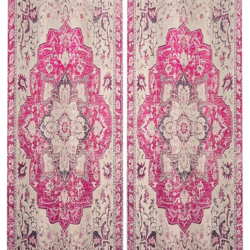 Pink Bohemian Outdoor Curtains