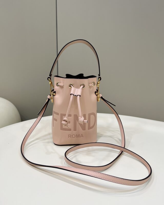 Replica Fendi Tresor Mini Bucket Pink