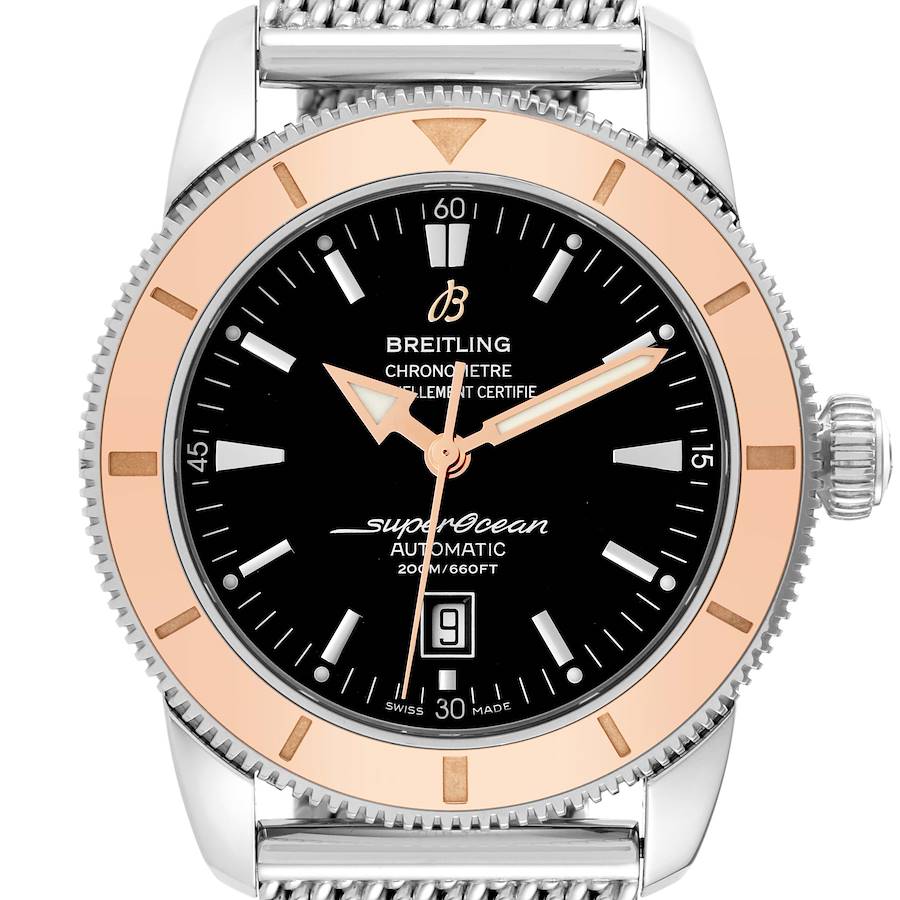 Breitling Superocean Heritage 46mm Steel Rose Gold Mens Watch U17320