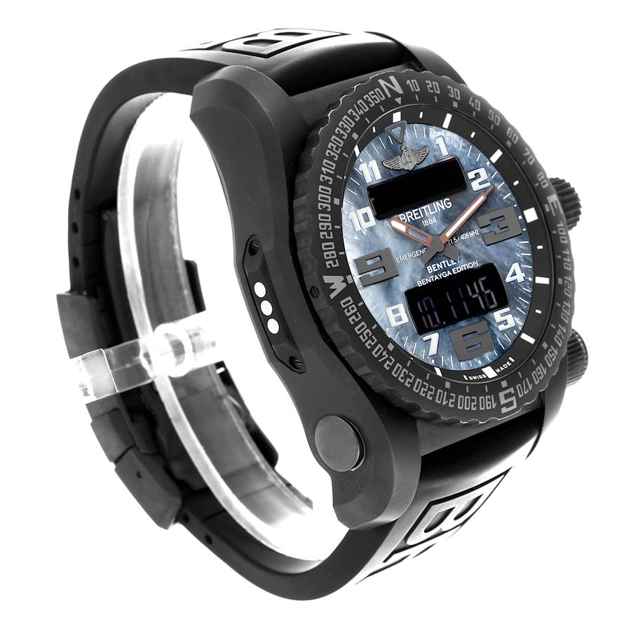 Breitling Emergency II Night Mission Mother Of Pearl Dial Titanium Watch V76325