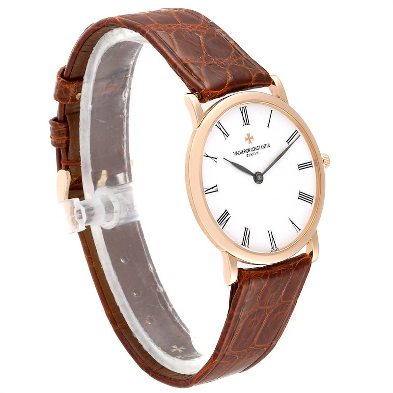 Vacheron Constantin Patrimony 18K Rose Gold Ultra Thin Mens Watch 33093