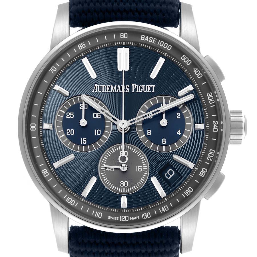 Audemars Piguet Code 11.59 Chronograph Blue Dial Steel Watch 22393ST