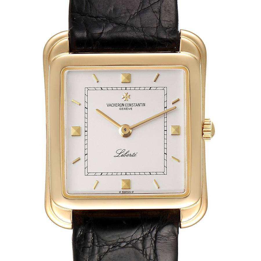 Vacheron Constantin Liberte 18K Yellow Gold Silver Dial Mens Watch 31100
