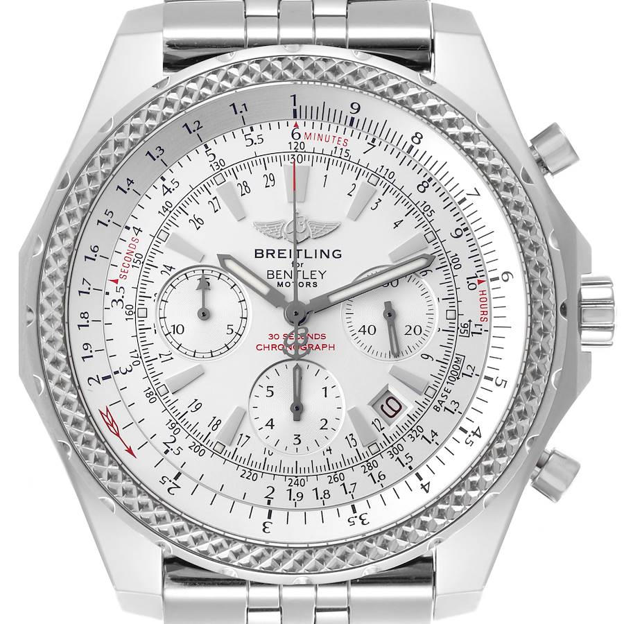 Breitling Bentley Motors Silver Dial Steel Chronograph Watch A25362