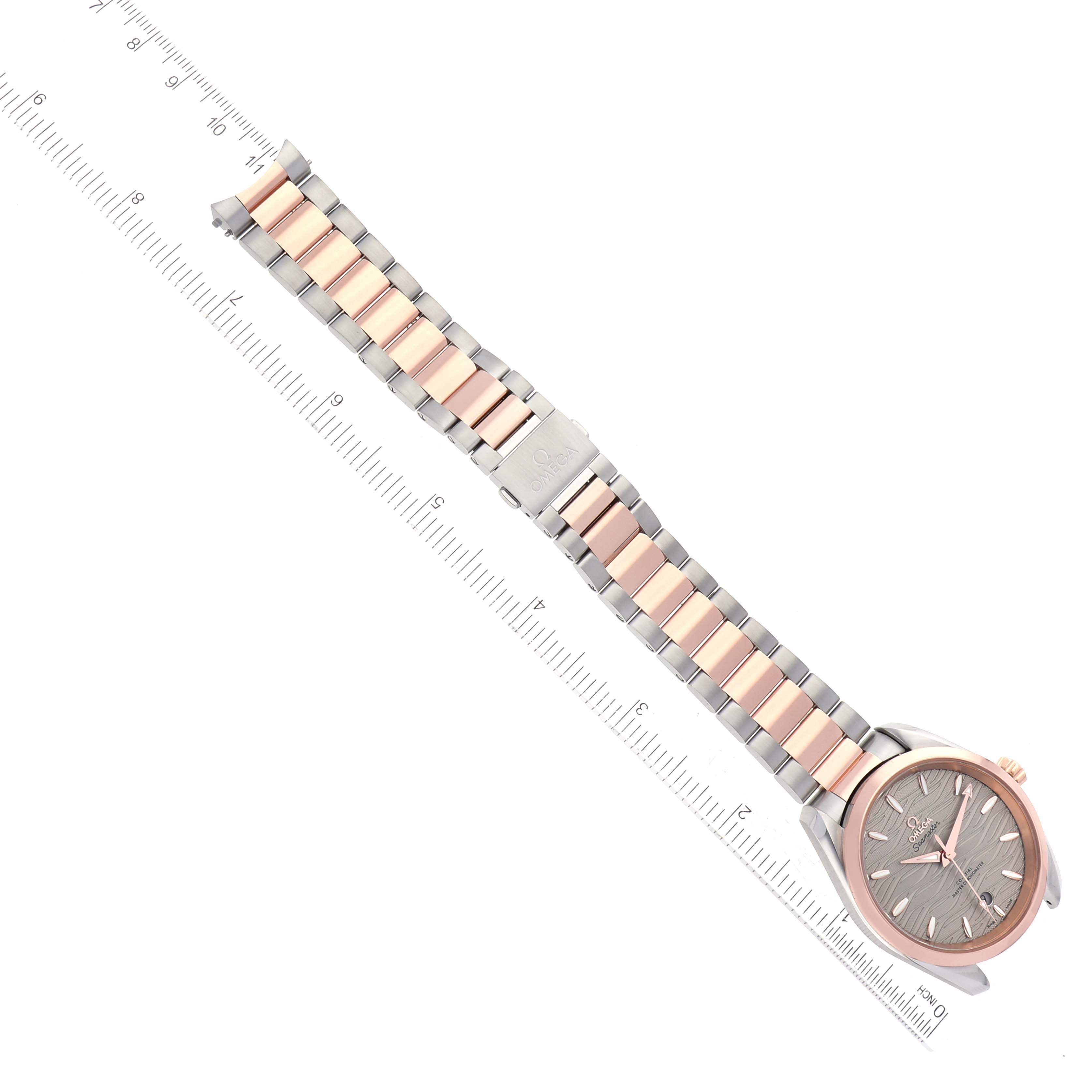 Omega Seamaster Aqua Terra Steel Rose Gold Mens Watch 38.0 MM 220.20.38.20.06.001