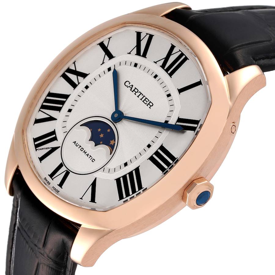 Cartier Drive Rose Gold Moonphase Mens Watch WGNM0008
