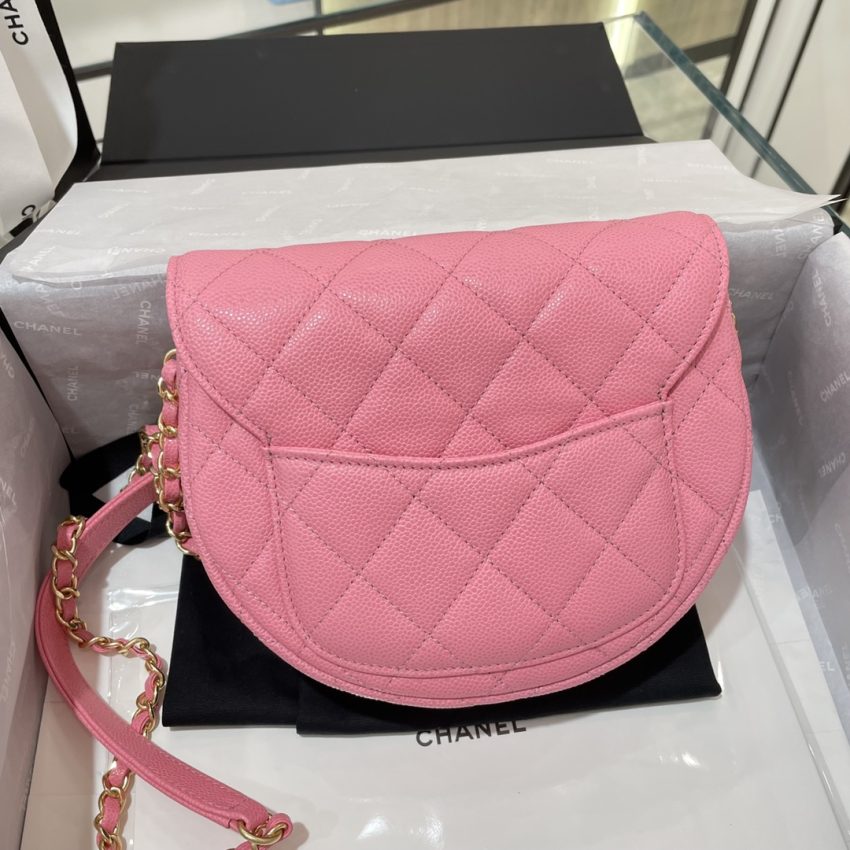 CHANEL 23P Saddle Bag Pink
