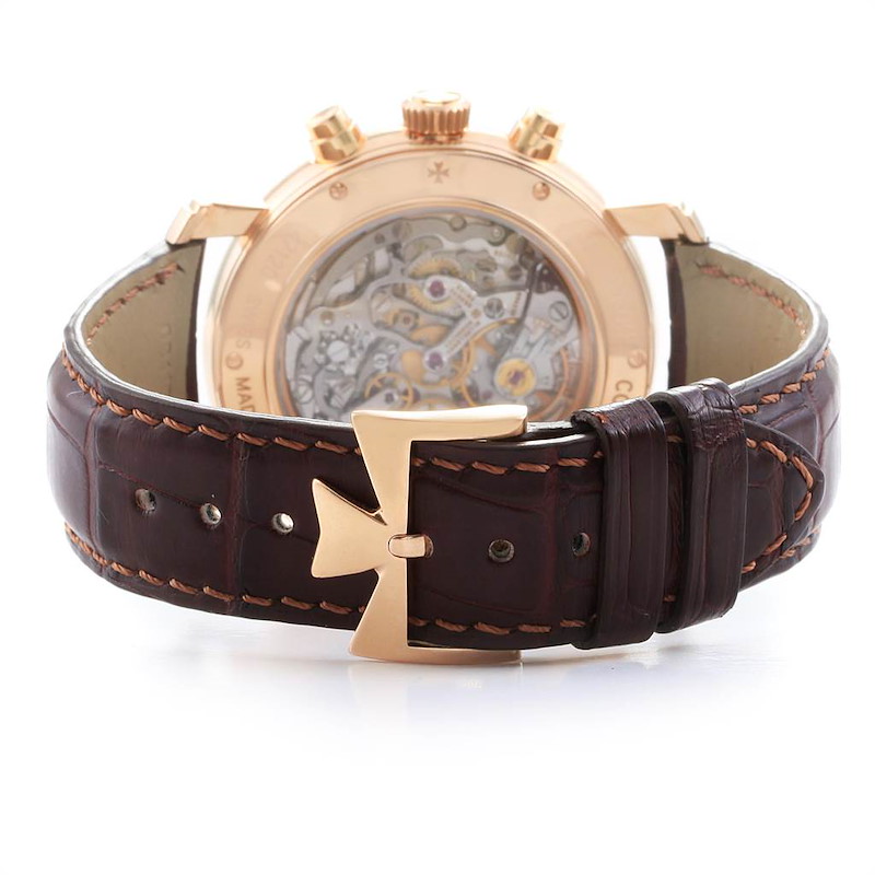 Vacheron Constantin Malte Rose Gold Manual Chronograph Mens Watch 47120