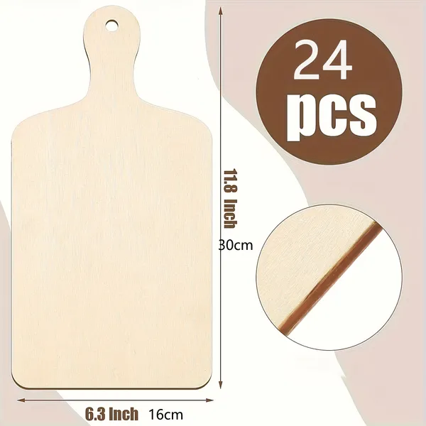 24pcs with Handles - 16X30Cm 6.3X11.8