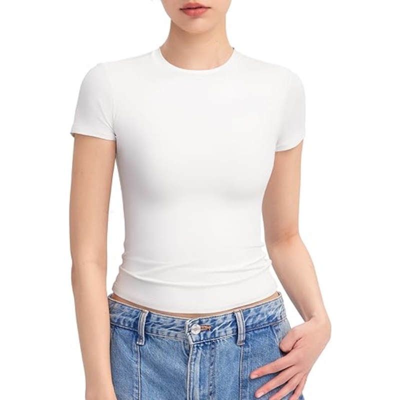 Women's Crew Neck Short Sleeve Tops